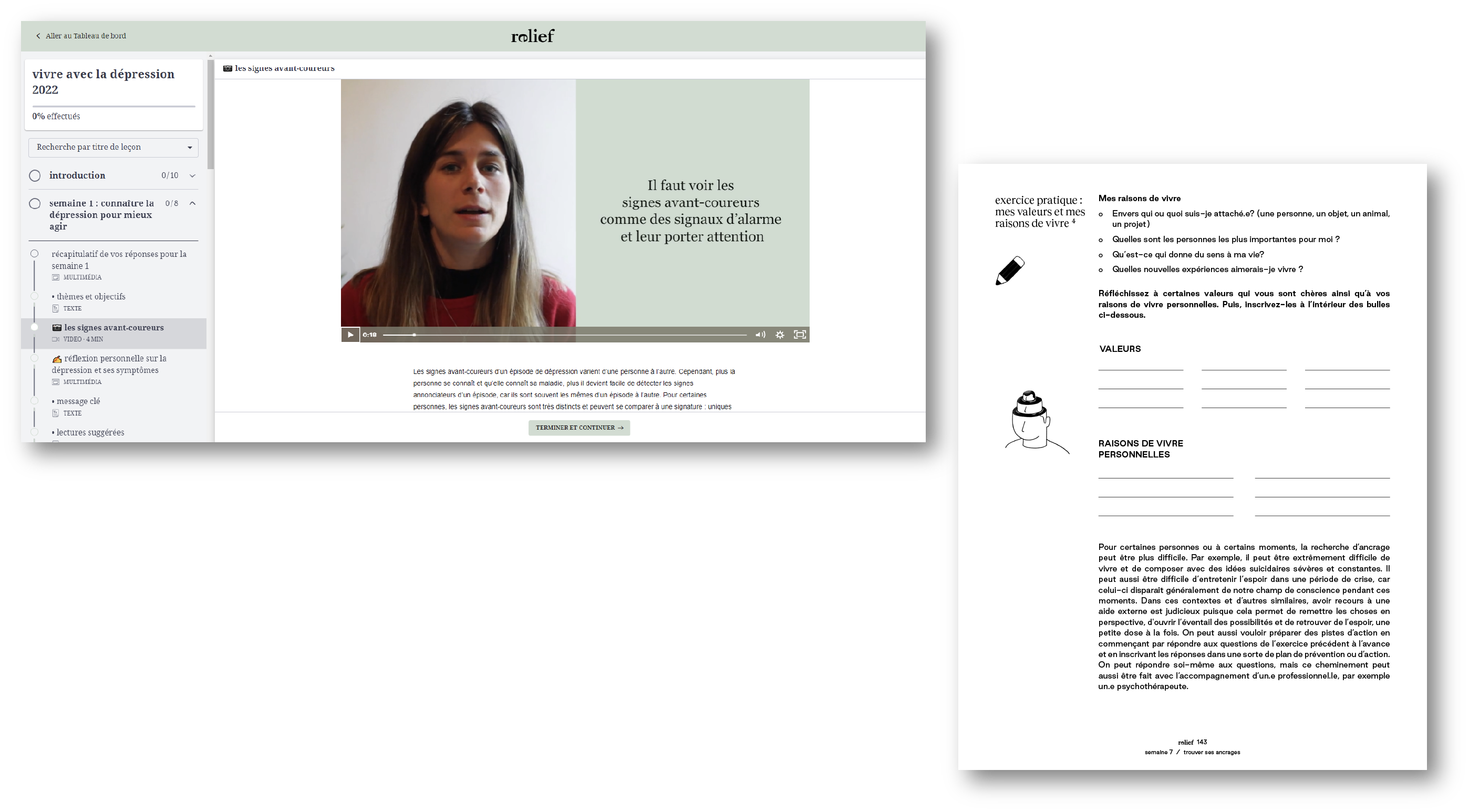 vivre avec la dépression